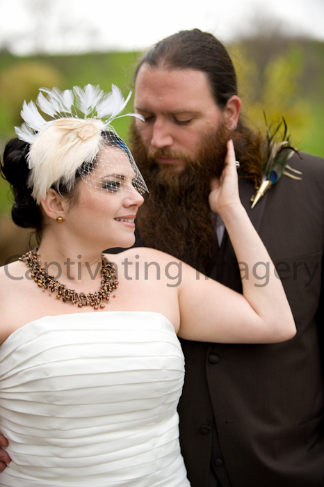 Also notice the peacock boutonniere on Chad 39s brown tux