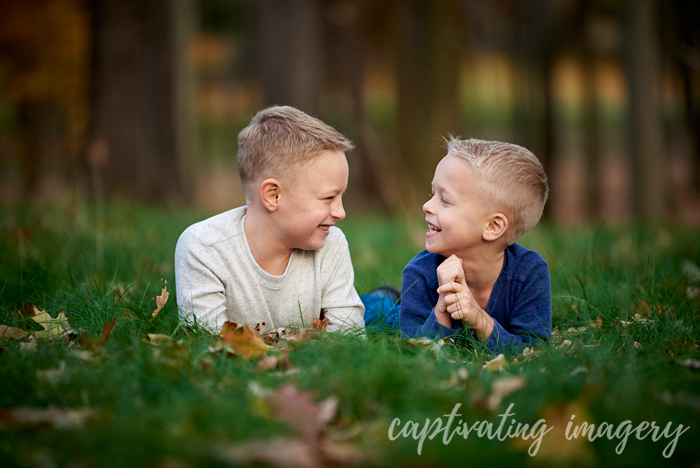playful portrait of the brothers