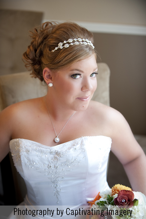 Bride at window