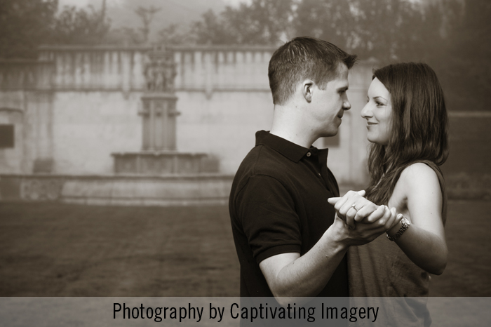 Engaged couple in Pittsburgh