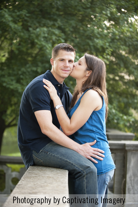 Engaged couple planning a wedding in Pittsburgh