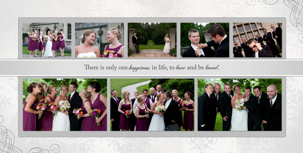 fun with the bridal party Pittsburgh bridal party photography