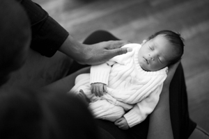 newborn portrait with parents