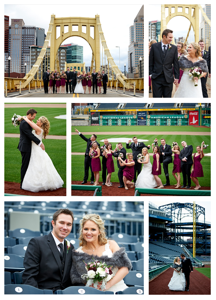 photos at PNC Park and Clemente Bridge