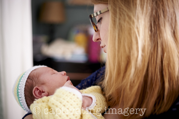 mama soothes her baby