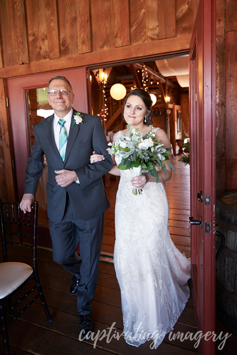 walking down the aisle