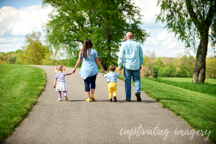 family walking together