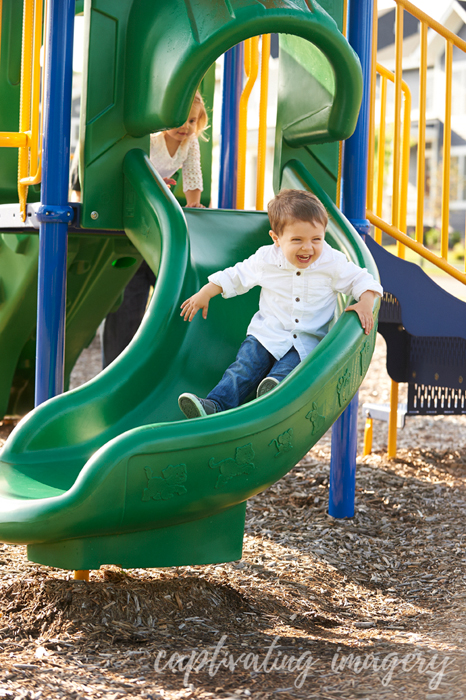 photographing kids at play