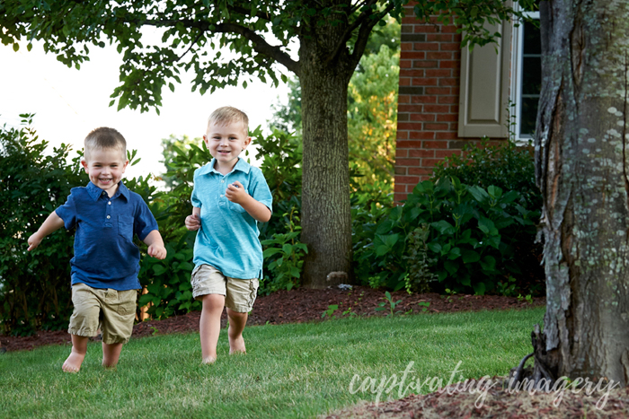 race you to the sidewalk!