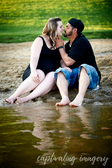 and more kissing on the water's edge