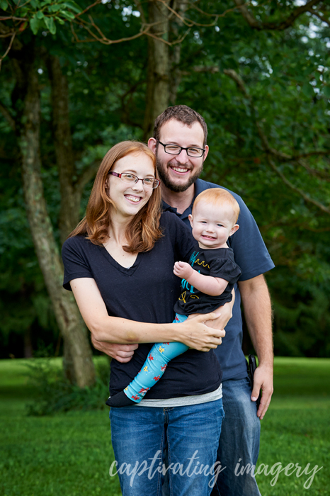 family portrait at the park