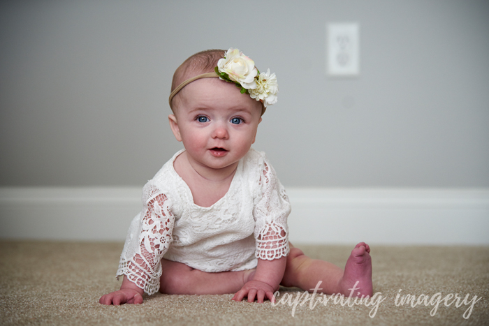 baby girl sitting up