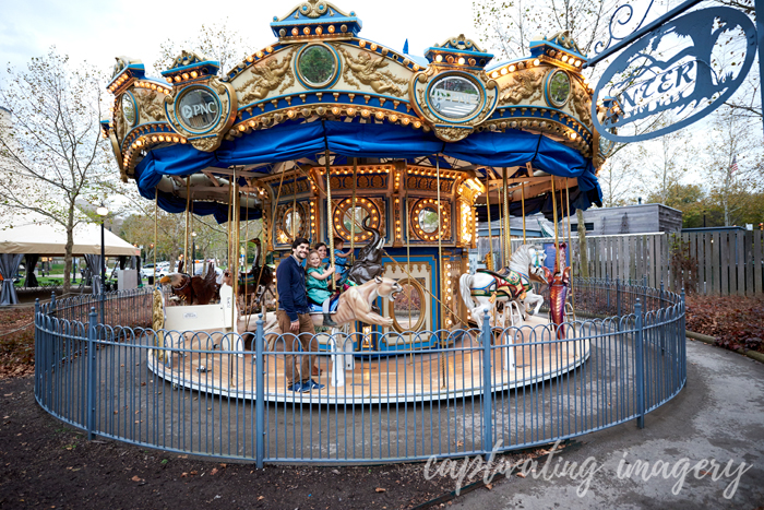 Carousel rides are a good end to a session.