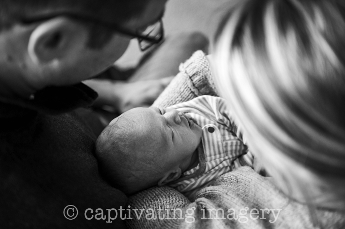 newborn portrait from above