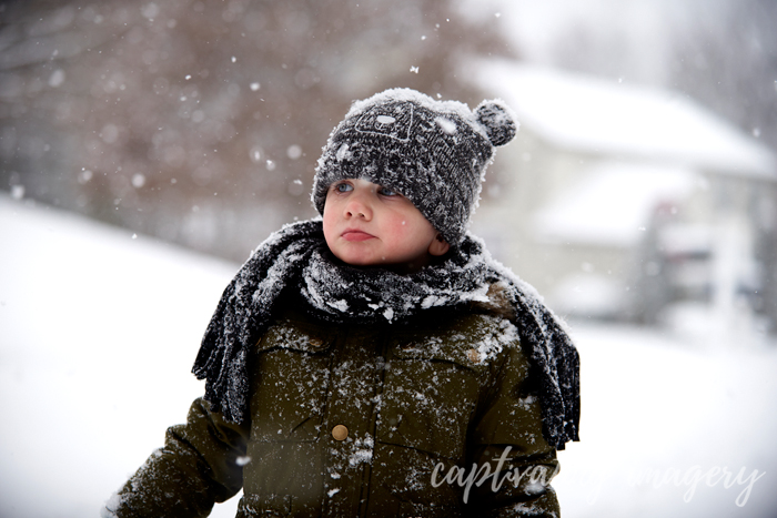 watching snowflakes fall