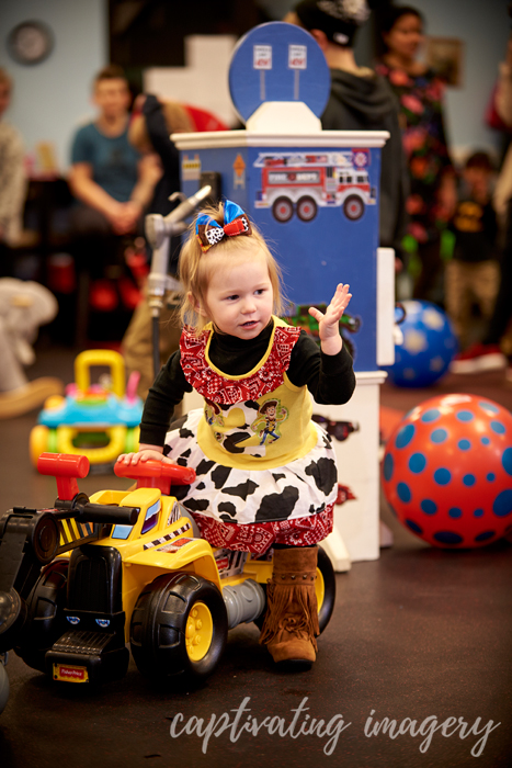 party girl at play