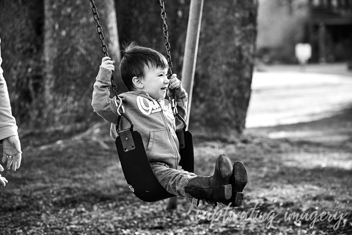 on the swings