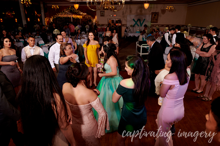 bustling dance floor