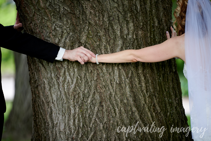 praying by the tree