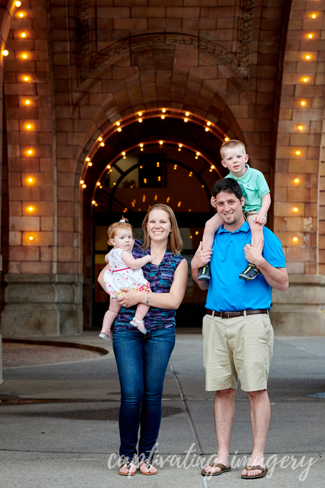 at the old train station