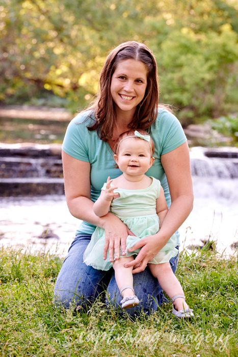 mommy and daughter portrait