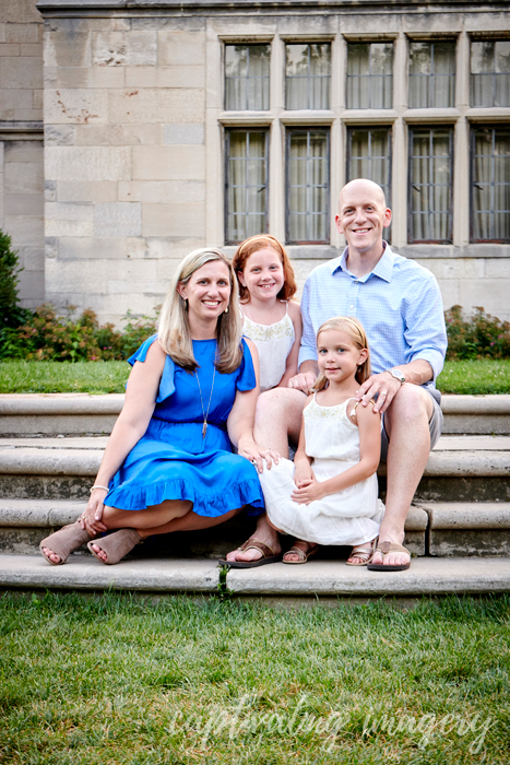 family portrait sitting pretty