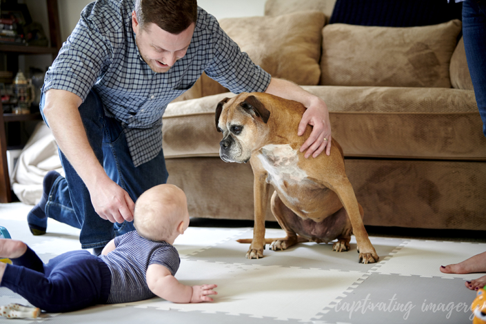 sweet moments with the family pet