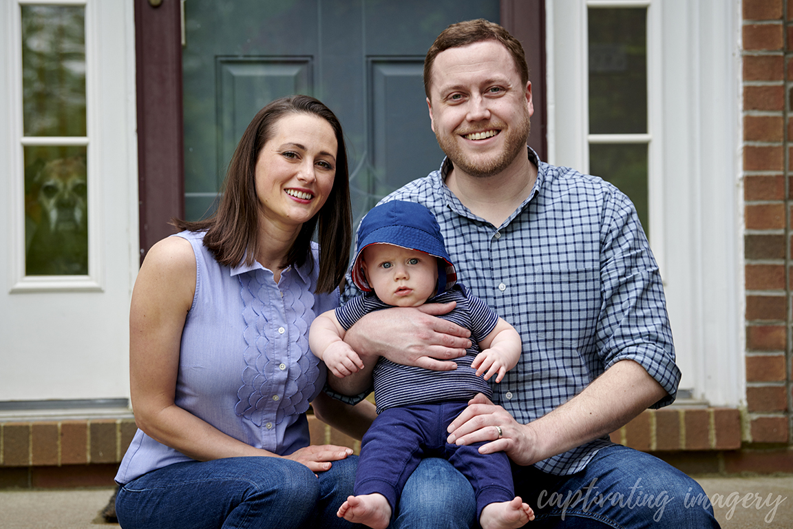 portrait by the front door