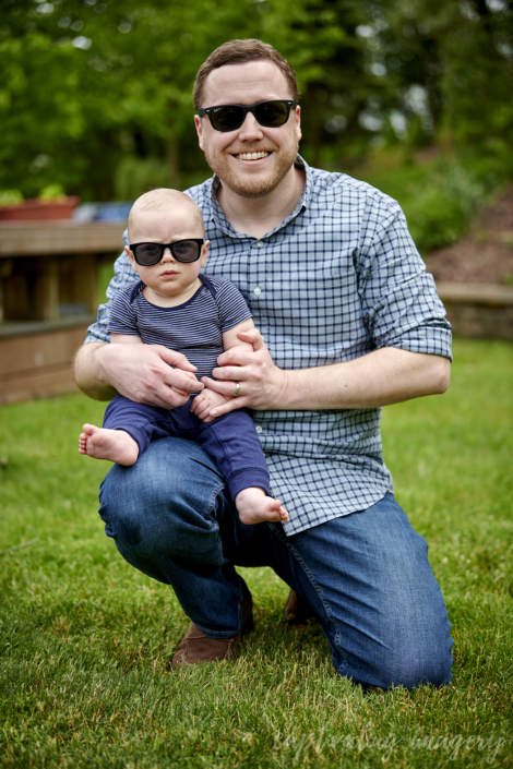 dad and son in sun glasses