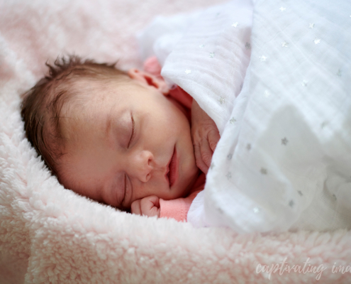 sleeping baby retouched