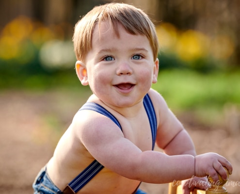 close up of smiling boy