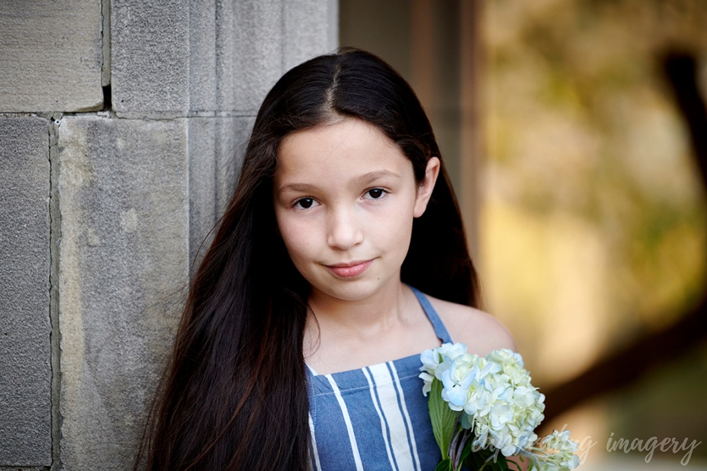 close up portrait of daughter