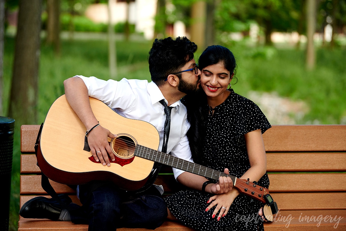 groom-to-be serenades fiance