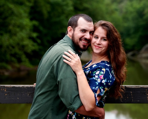 couple on bridge